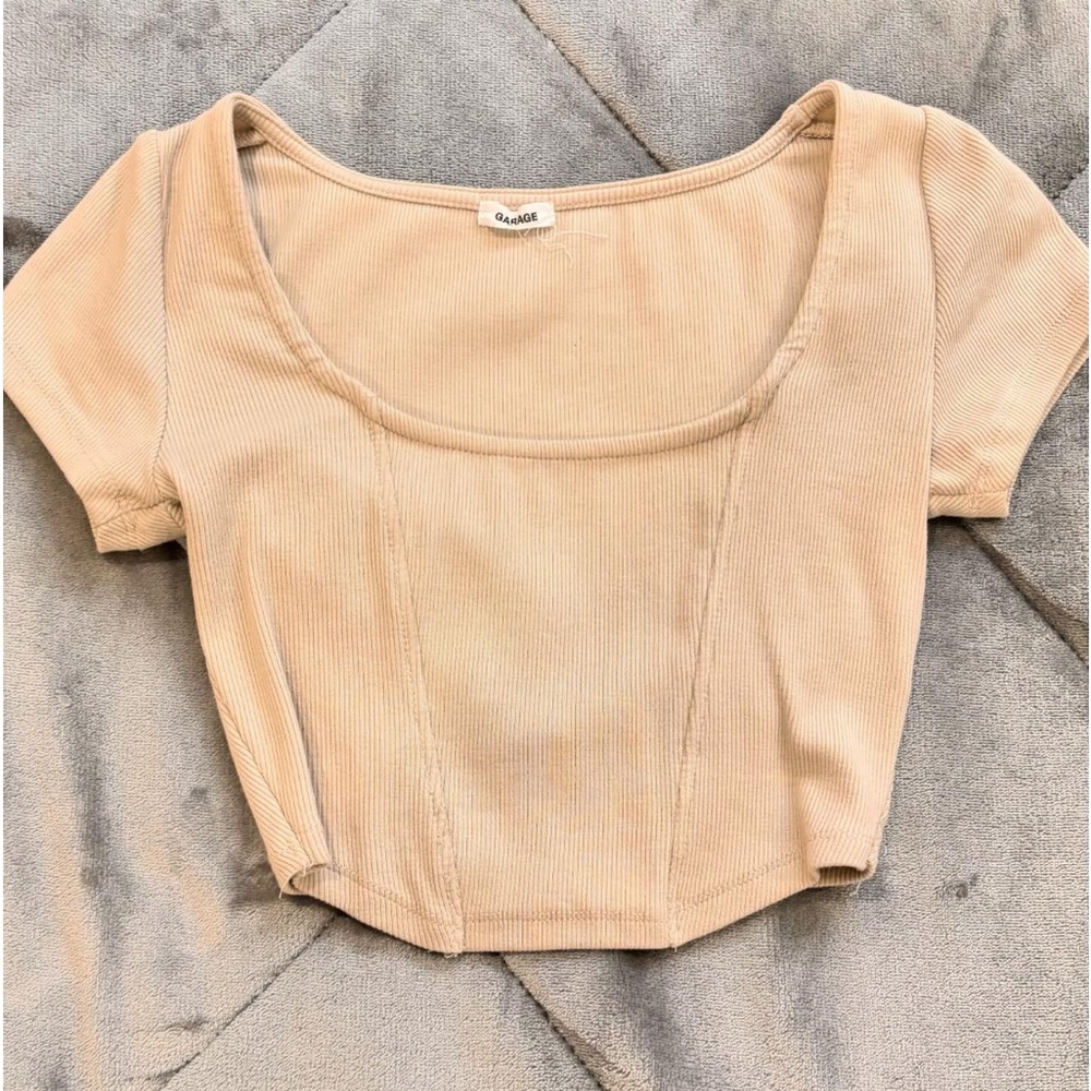 Crop top beige